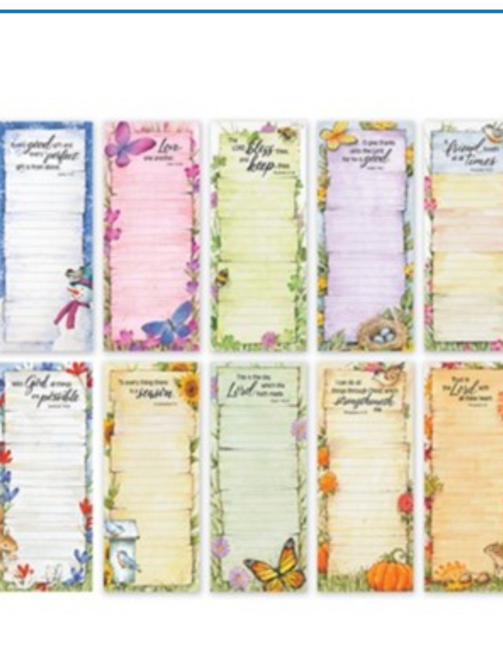 NWT Seasonal Memo Magnetic Pads, Set of 12.